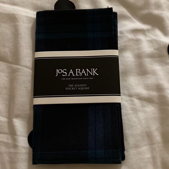 Jos. A. Bank pre-folded pocket square Plaid- set of 6 - Picture 5 of 8